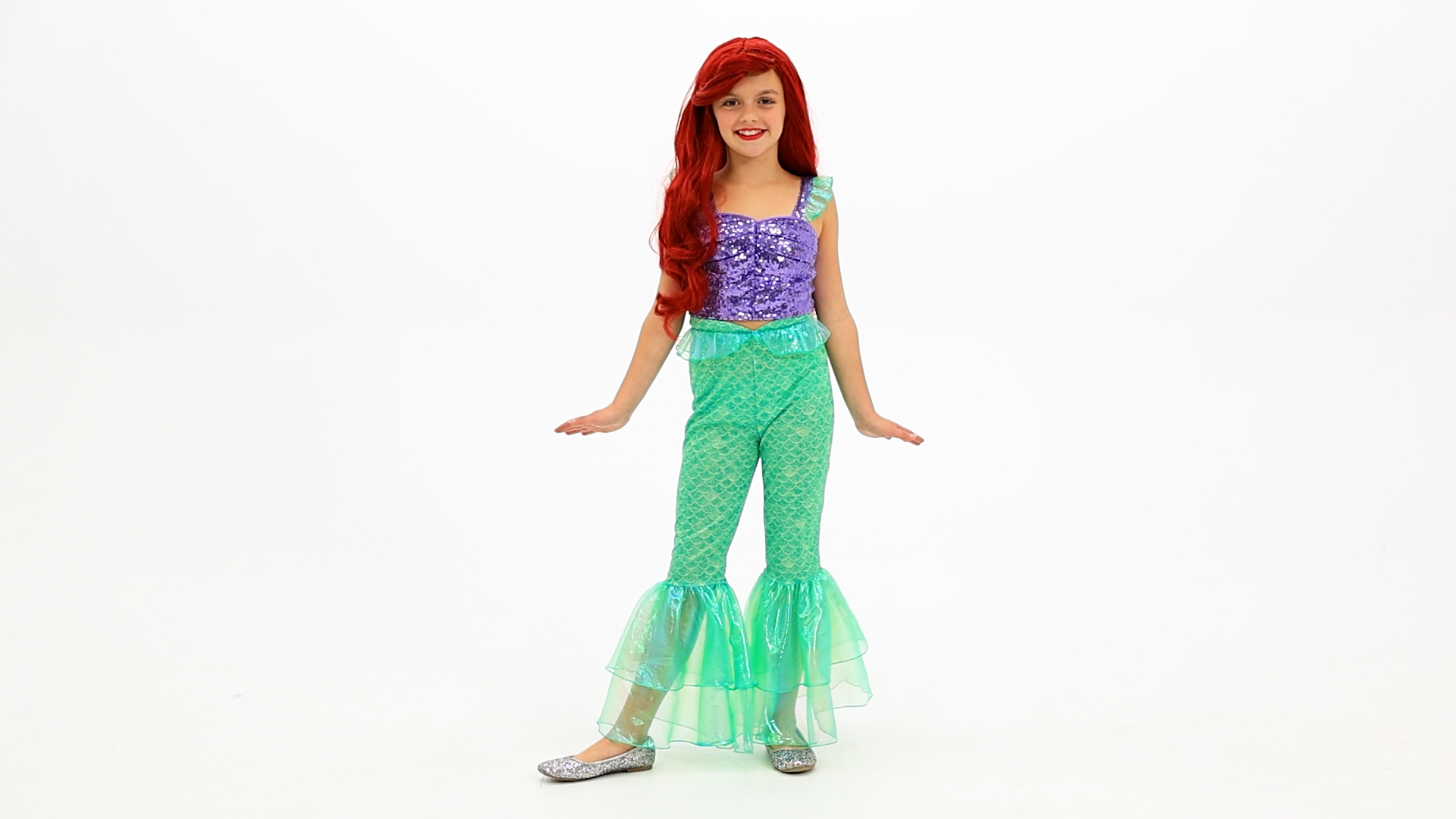 FUN4885CH Girl's Disney The Little Mermaid Ariel Costume Outfit